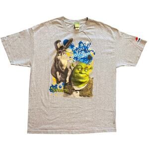 Vtg 2004 Shrek 2 Movie Promo Shirt What Are You Doing In My Swamp Pepsi Logo XL